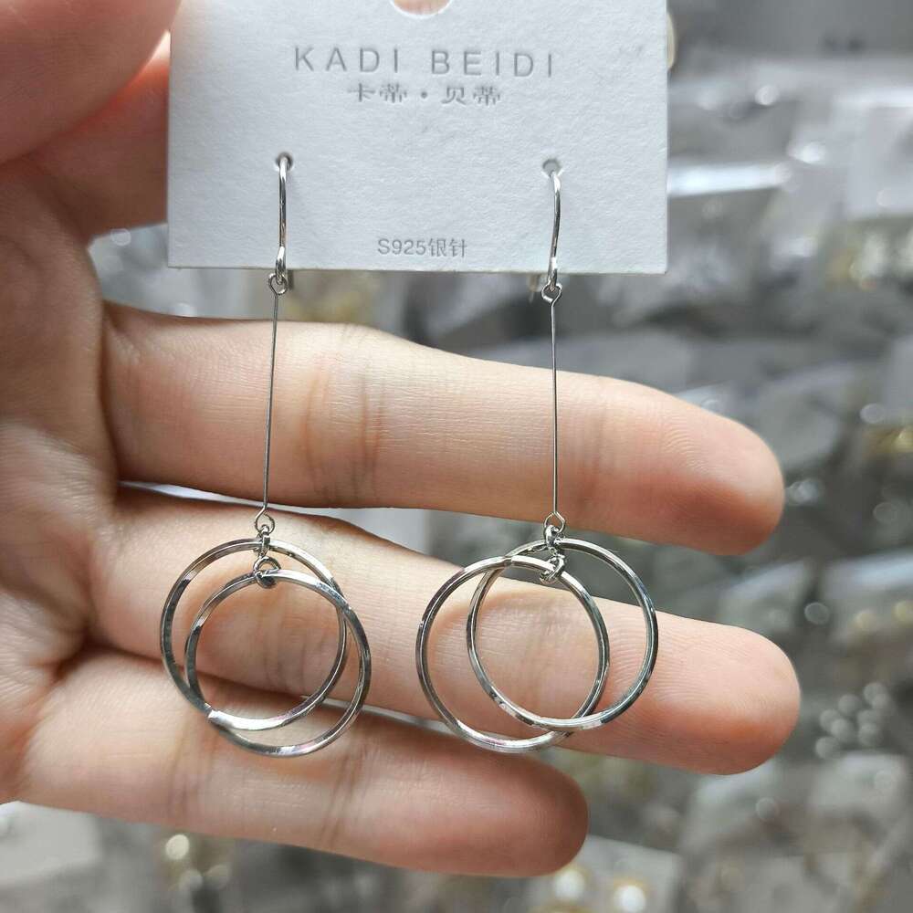 Hollow earrings High quality Sterling Silver Plated Full CZ Diamond Fashion bad girl Jewelry Party EarringsBig Hoop Earring