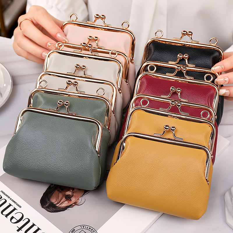 Luxury Brand Designer Bag 2022 New Simple Fashion Large Capacity Coin Purse Women's Wallet Clip Chain Crossbody Bag Vintage Wallet