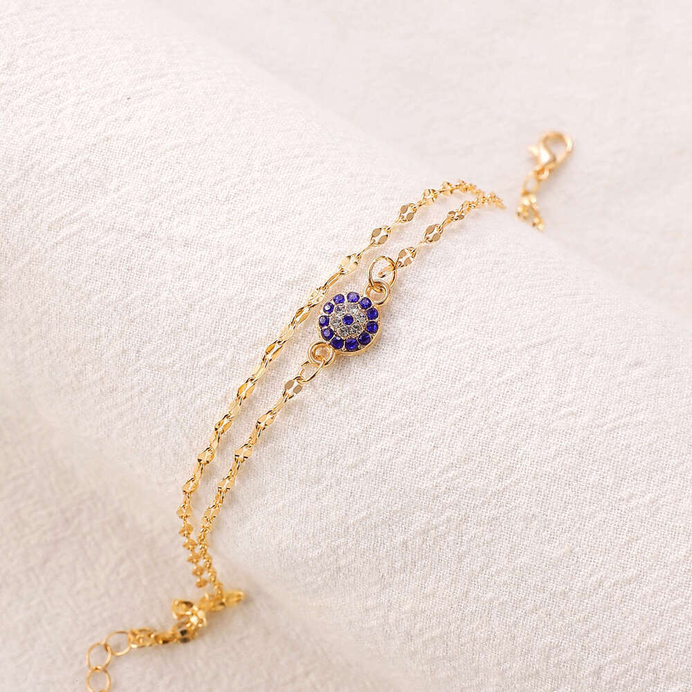 Fashion Evil Eye Ankle Bracelet Stainless Steel Charm Devils Eye Foot Chain Best Friend Gift for Women