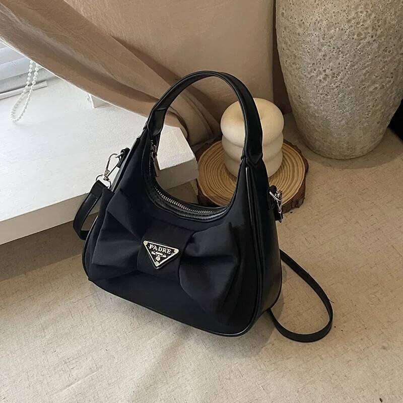 Hot Selling Retro Japanese Style Y2k Underarm Bag For Women - Summer New, Bow Knot Dumpling, Niche Stylish, Premium Shoulder Trendy Designer Bags