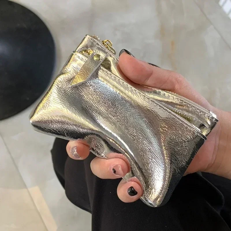 Women Clutch Mini Coin Purse Genuine Leather Wallet Credit Card Cash Holder Small Money Bag Female Zipper Storage Bags Pouch 250823