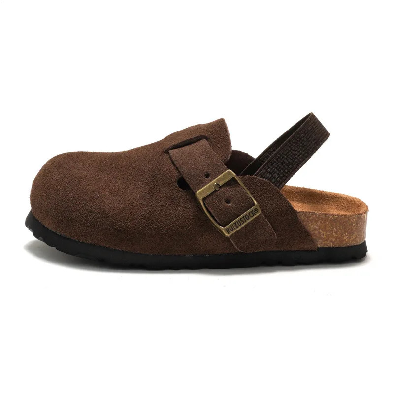 mi s Suede Clogs Slippers Toddler Clogs s s Sandals Cork Adjustable Buckle Mules Cute Home ren Slippers 250823