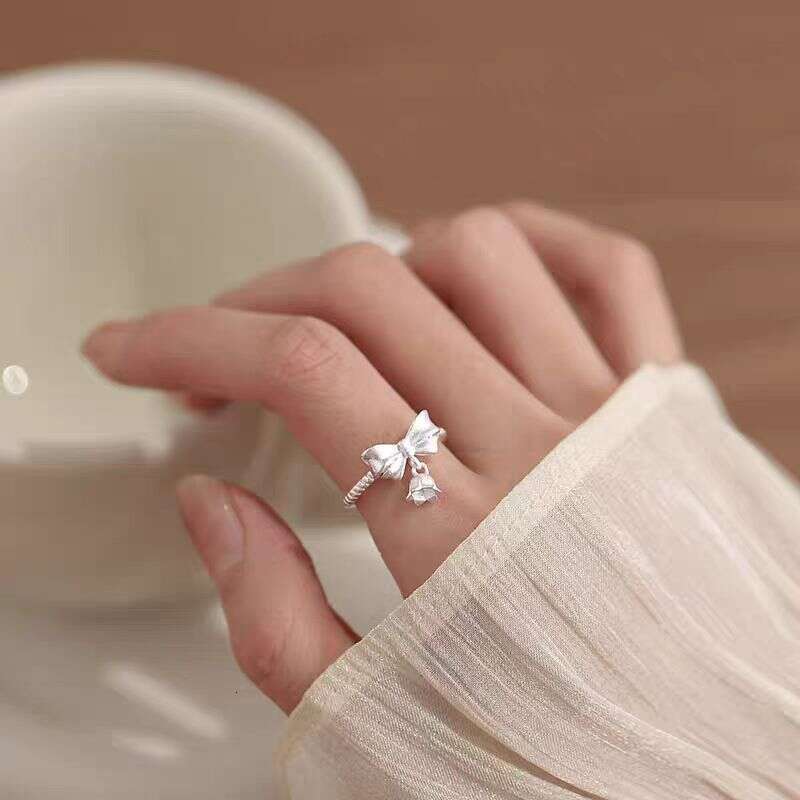 Lily of the valley butterfly ring Xingguang Emerald Cut Gold Lab Moissanite Dia Ring Engagement Anniversary Wedding Fine Jewelry