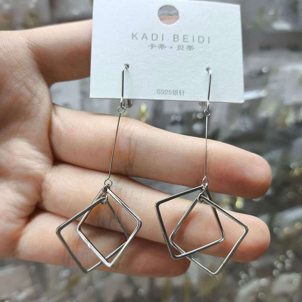 Hollow earrings High quality Sterling Silver Plated Full CZ Diamond Fashion bad girl Jewelry Party EarringsBig Hoop Earring