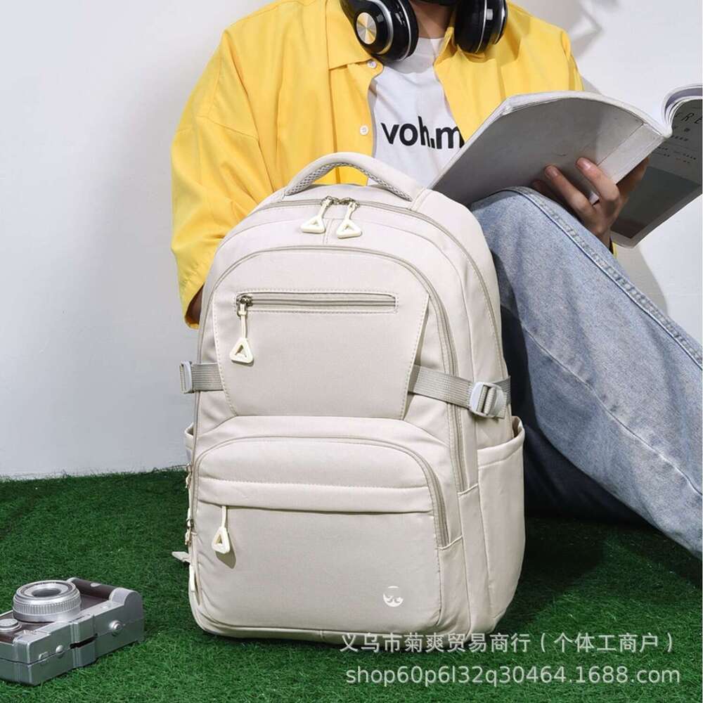 Lulu Same Style Trendy Korean Version Student Casual Backpack Travel Large Capacity Double Shoulder Bag