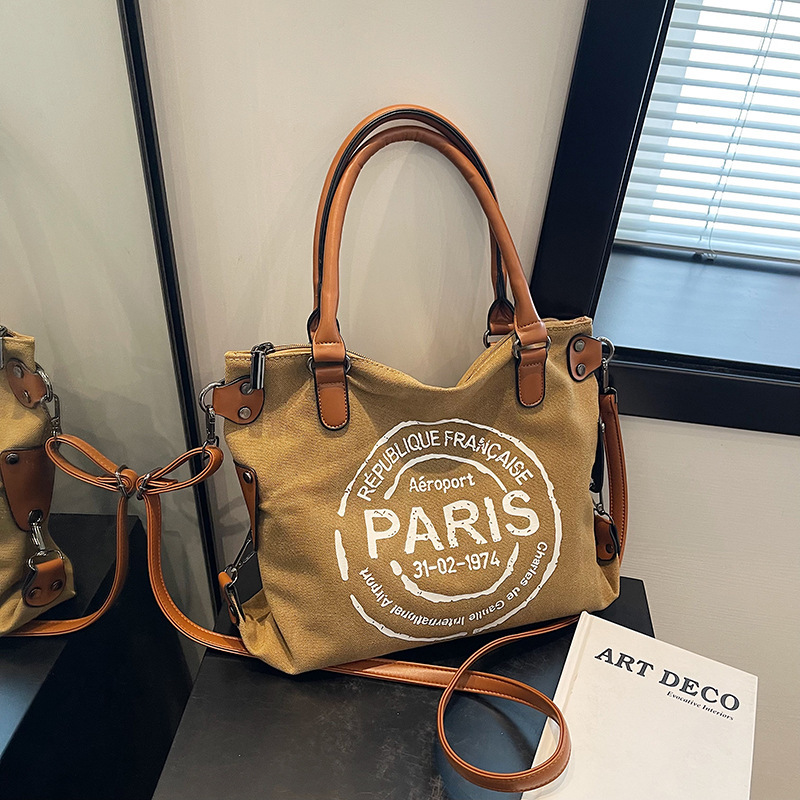 Luxury Brand Designer Bag 2024 New Women's Handbag Trendy Fashion Letter Tote Bag Casual Commuter Large Capacity Single Shoulder Crossbody