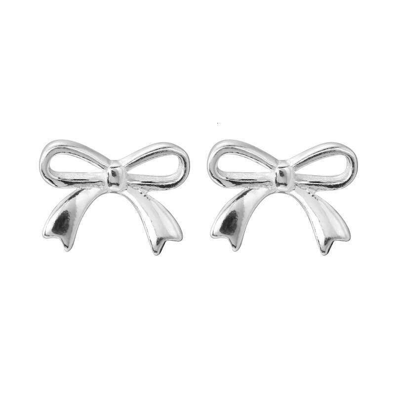 Fashion trends silver butterfly earrings Fashion Elegant High end Micro inlaid Butterfly Simple Niche Design Versatile Commuting Earrings