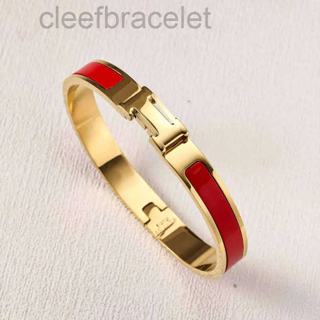 Designer Letter H Bracelets Designer Classic Elegant 18K Gold Couple Bracelet - Adjustable 8MM Wide gift