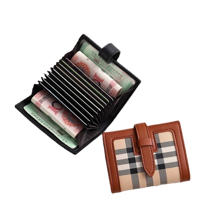 New Card Holder Luxury Bag For Women High Appearance Multiple Designer Bag Card Slots Large Capacity Anti-demagnetization Korean Version Ins Style Cut