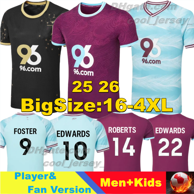 25 26 Burnle Soccer Jerseys EDWARDS CULLEN ESTEVE ROBERTS 2025 2026 BENSON FLEMMING The Clarets Football Shirts LUCAS PIRES KOLEOSHO WORRALL Men Uniforms kids kits