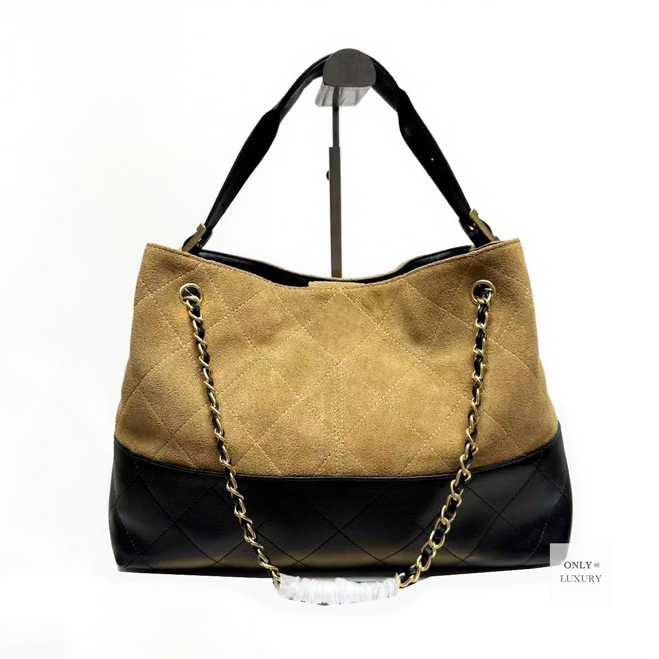 designer tote premium 25A hobo suede double chain crossbody bags genuine leather women shoulder bag fashion wallet retro brown large shopping handbag 