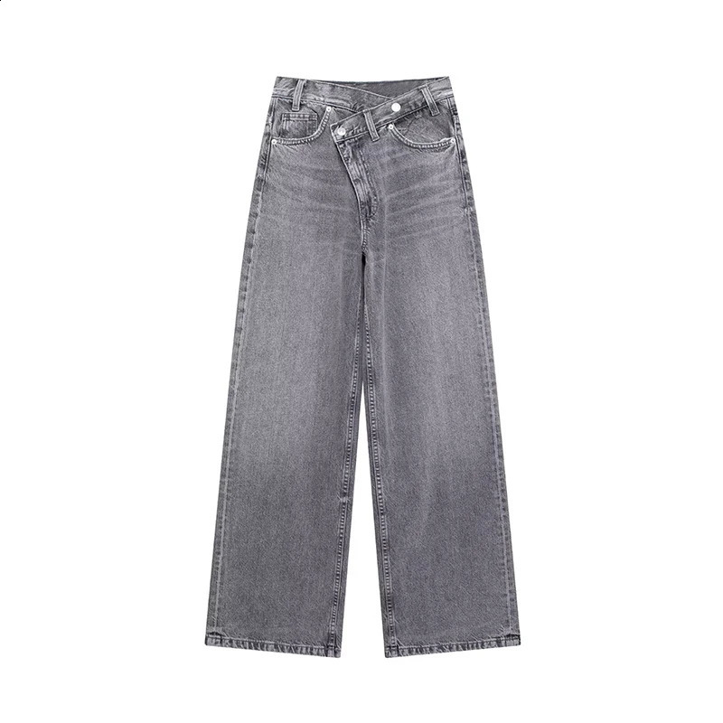 Willshela Women Fashion Denim Solid Front Zipper Straight Pants Jeans Vintage High Waist Full Length Female Chic Lady Trousers Z260313