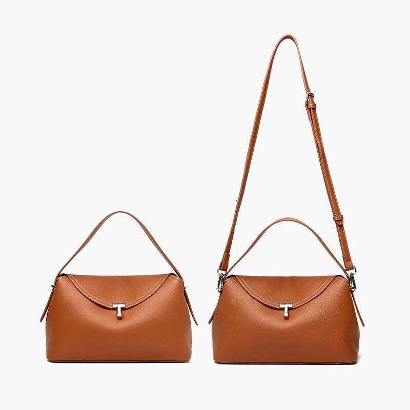 Lychee Pattern Brand Fashion Texture T-lock Flap Shoulder Bag High-grade Leather Design Multifunctional HandbagDesigner's bag