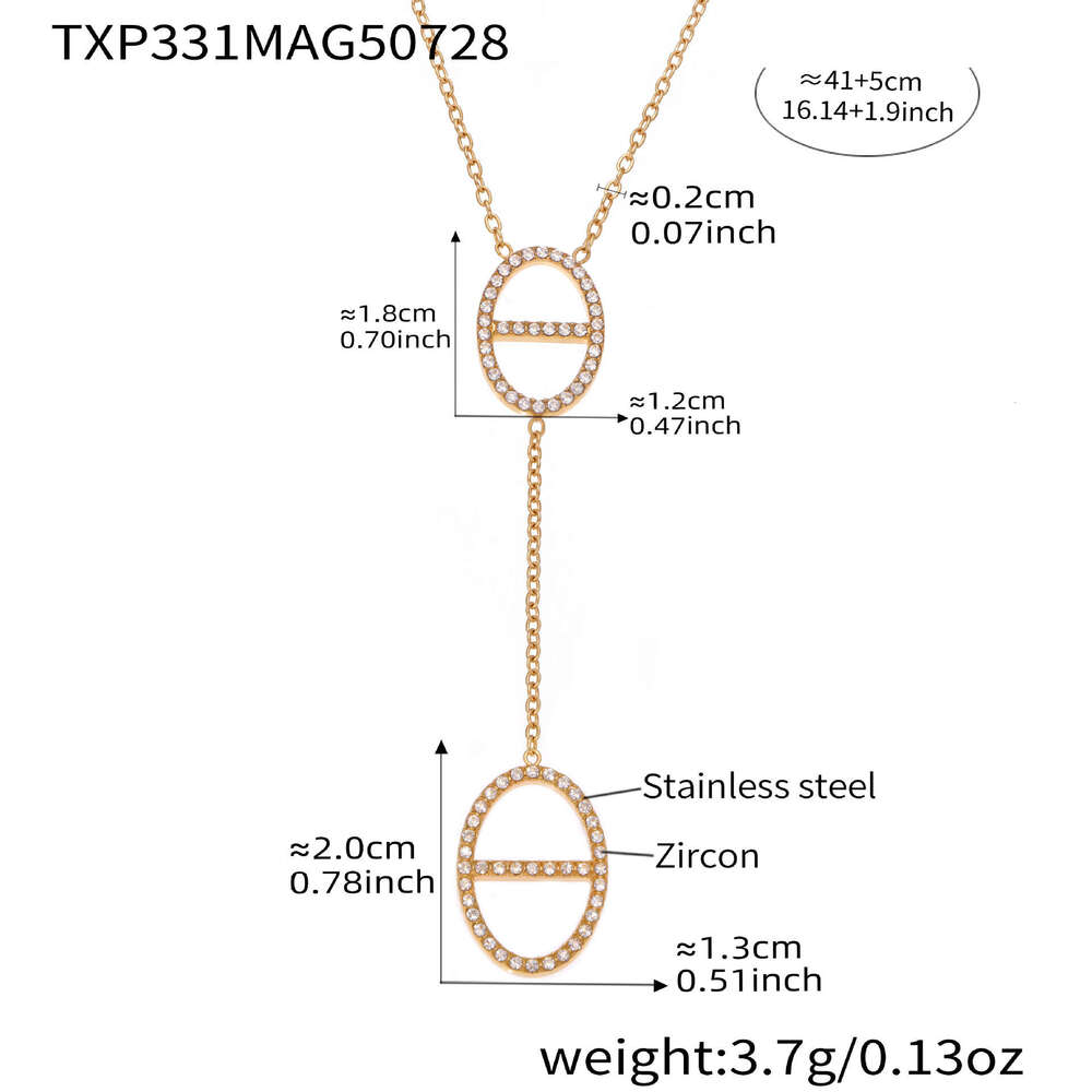 trends Fashion Love Pendant Gold Chains Choker Women Jewelry Wedding Party Gift New Style Stainless Steel Sliver Necklace