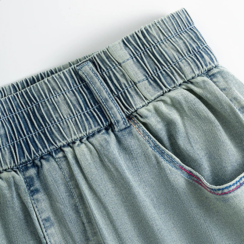 Summer High Waist Denim Jeans For Women Wide Leg Loose Casual Blue Jean Woman Full Length Pants Trousers Z260313