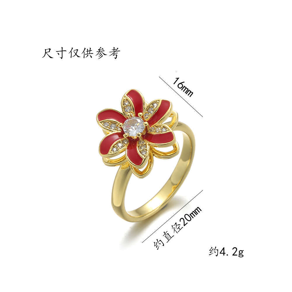 ring women high-quality Clover ring fashion women gem ring mother of pearls ring Jewelry Temperament rings Optional Gift Box