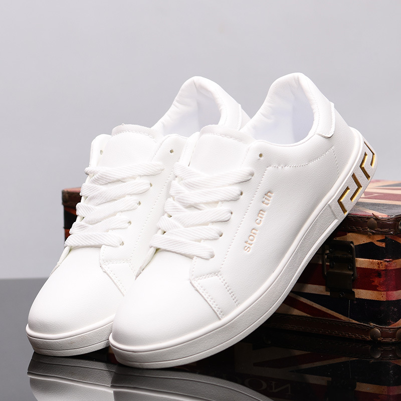 Men's shoes spring and summer breathable heightened sports casual shoes and board shoes are versatile Korean version of the trend couple little white shoes women2025