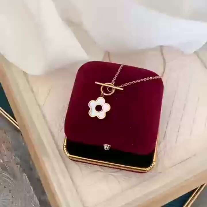 necklaces Clover Jewelry Flower classics Designer Necklace 18K Gold Silver Rose Plate Agate Diamond Fashion luxury Charm Chain