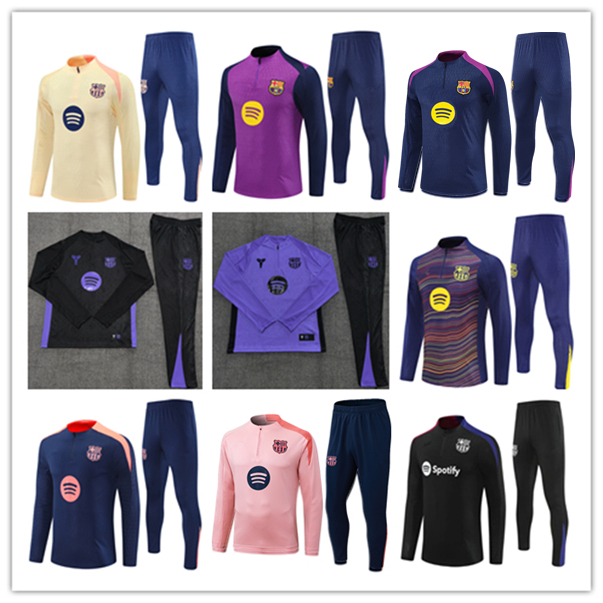 2025 2026 Barcelonaes soccer TRACKSUIT LAMINE YAMAL soccer training suit 25/26 Barce Barcelonaes soccer tracksuit training suit men and kids SET tracksuit