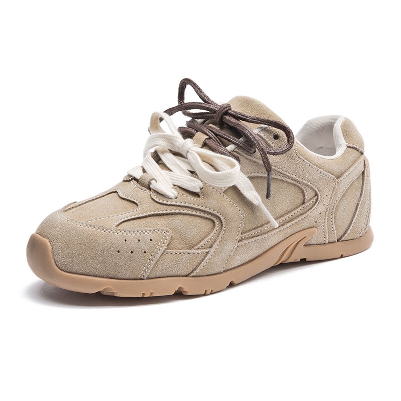Women's Sneakers Non-slip German Training Shoes for Women Flat Large-size Genuine Leather Running Female Shoes