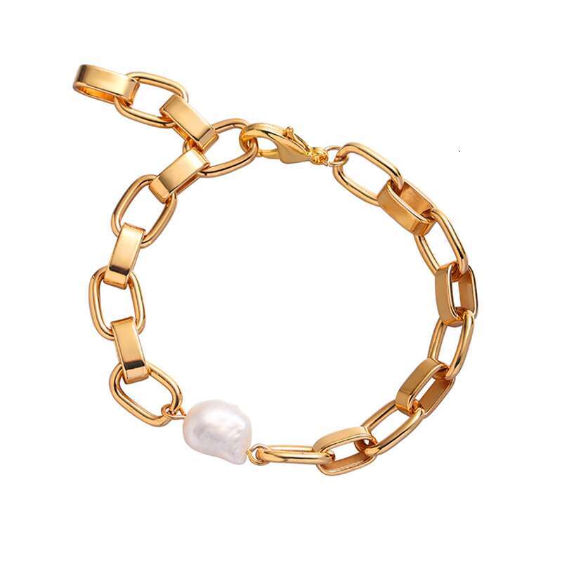 Fashion luxury pearl bracelet jewelry wedding diamond 18K gold-plated white gold letter pendant womens letter diamond pendant bracelet