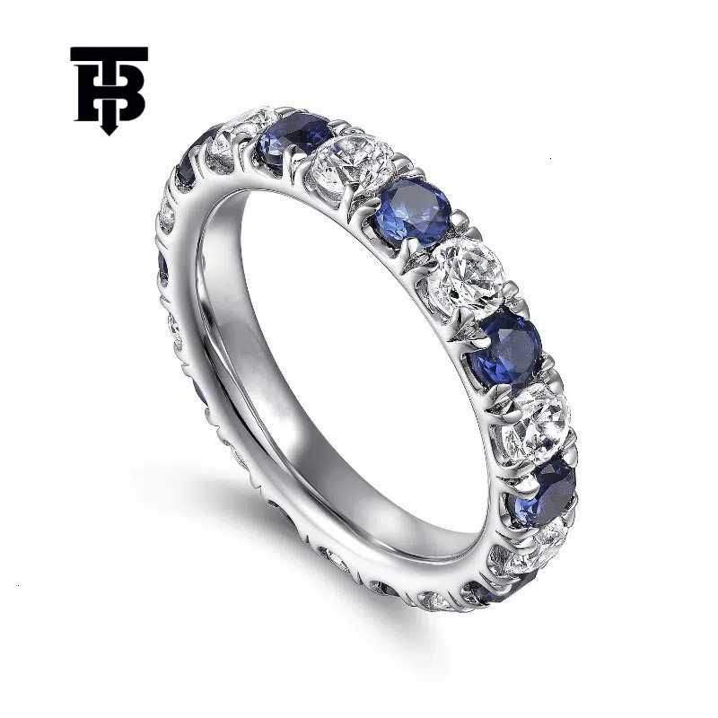 TB Bhulamte's New Minimalist Fashion Diamond Ring With Designer Texture High-end Geometric Jewelry Couple's Ring Luxury Women's Accesso
