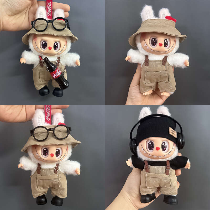 1st 2nd 3rd Generation Clothing Set Vinyl Labubu Trendy Doll Clothes Decoration Accessories