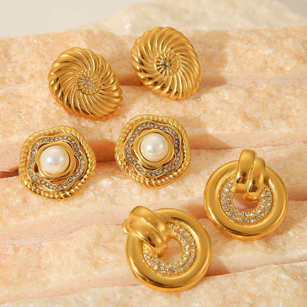 Women Rhinestone Crystals Hoop Female Luxury Earrings fashion Letter Jewelry Stud For Party Weddings Vacation Gift