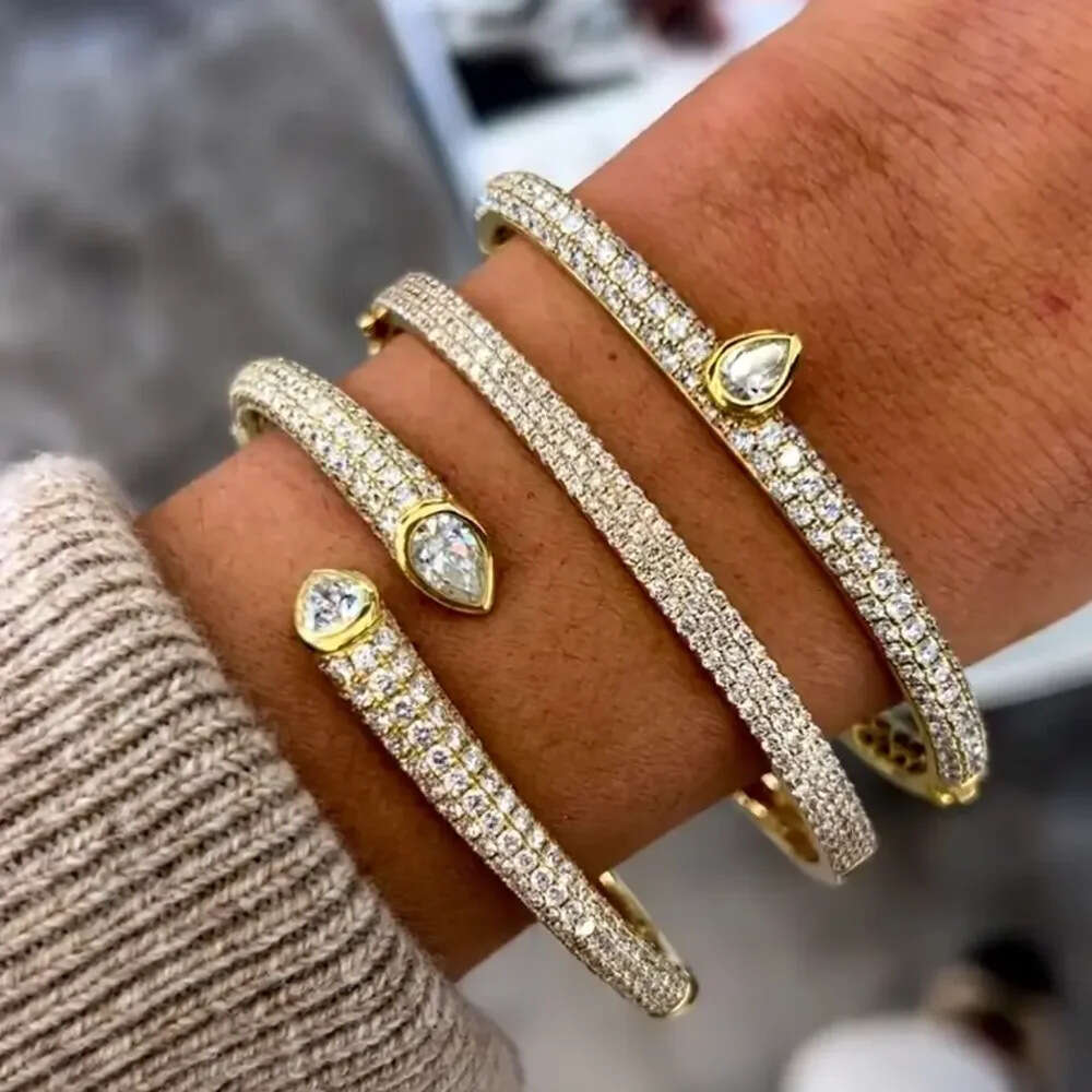 woman single row diamond rings simple personality Luxurys ring Fashion trend letters gift silver high class feeling jewelry versatile romantic