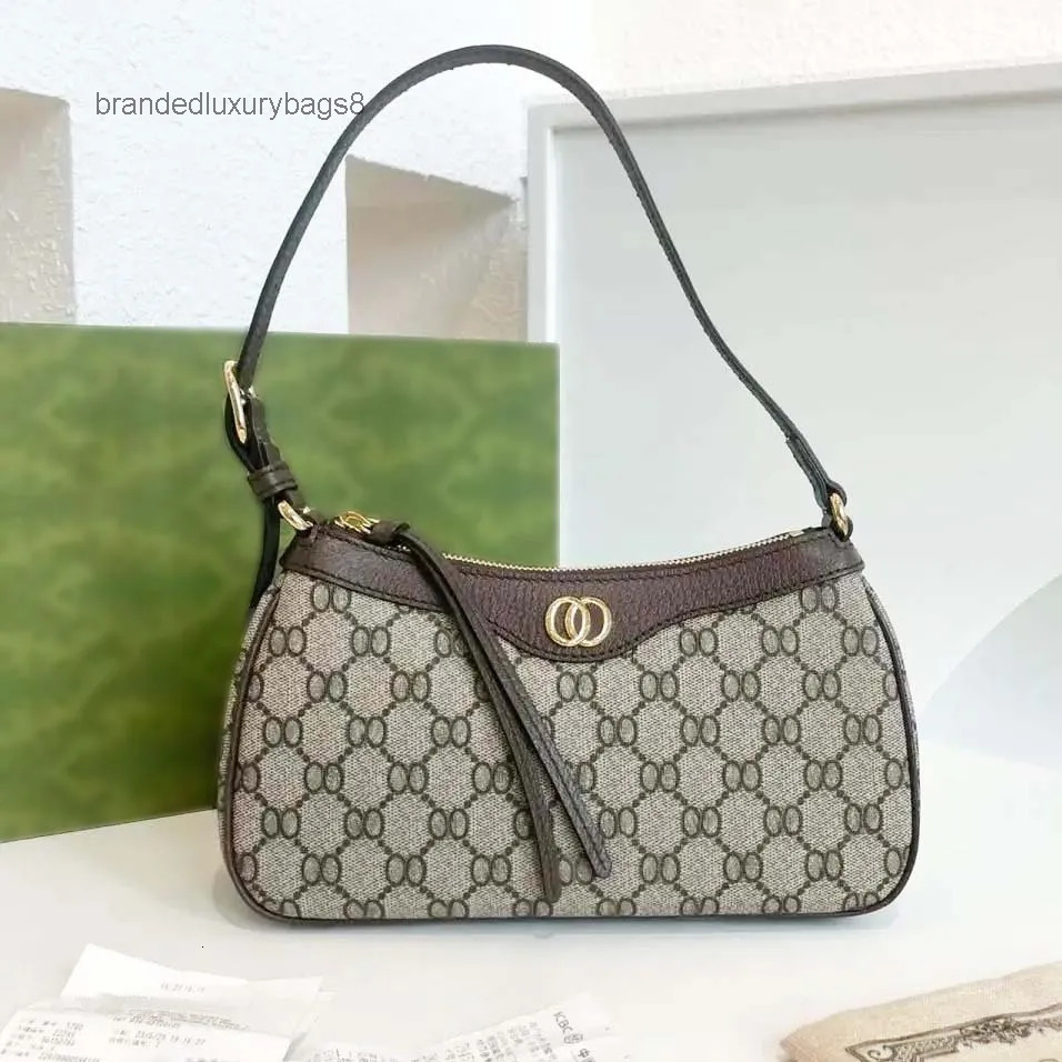 Designer bag Shoulder Bag Ophidiabag Crossbody Underarm Bag Brown Print Vintage Top Women Bags Metal Chain Snake Wallet Classic envelope Luxury Bag Mini purses