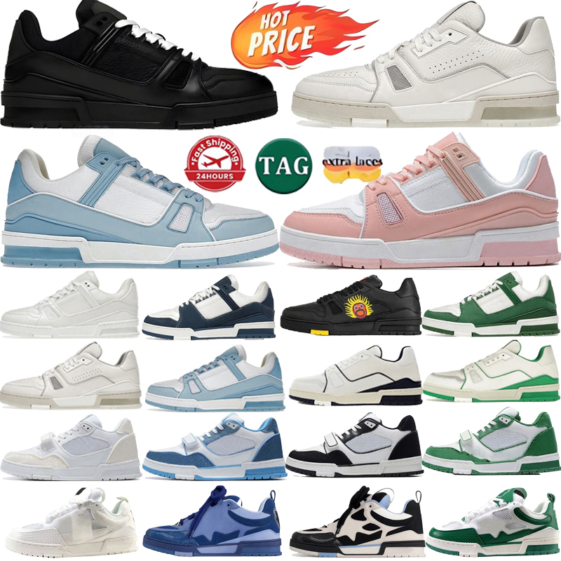 Designer Sneakers Mens And Womens Low Top Sneakers Black White Blue Orange Red Yellow Green Brown Pink Multicolor Men Fashion Tennis Outdoor Running Walking Shoes