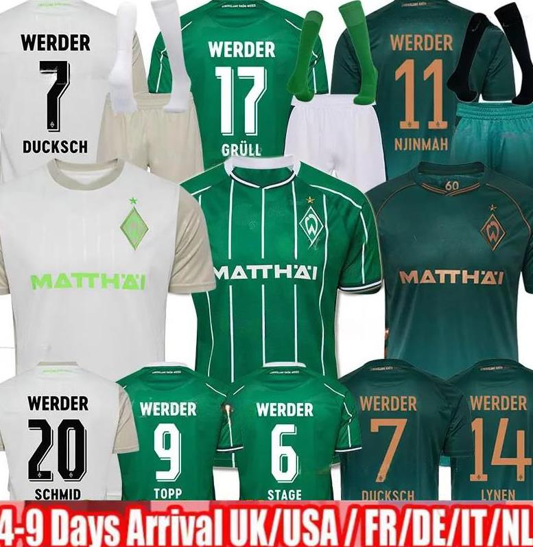 25 26 Werder Bremen SPECIAL SOCCER JERSEY Marvin Ducksch Leonardo Bittencourt BLACK GREEN 2025 2026 How Deep Special Edition