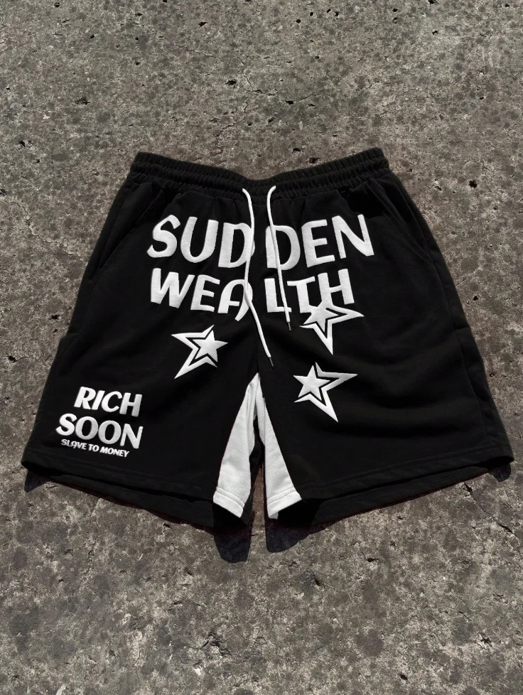 Mens letter print fitness beach daily leisure sports breathable quickdrying sweatabsorbing mens shorts pants 250825