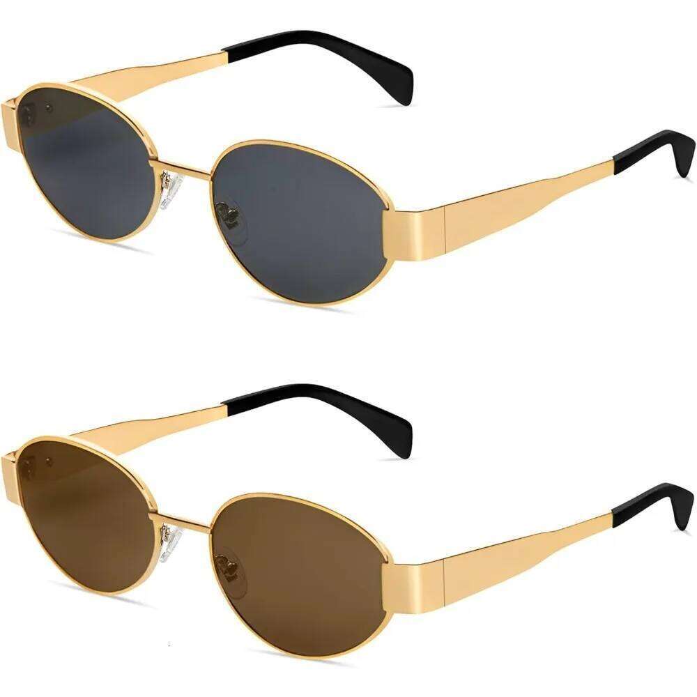 Sunglasses Retro Oval Designer Sun glasses for Women Men Trendy Glasses Classic Shades Protection