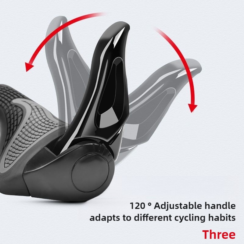 Bike Handle Grips Ergonomics Design Soft Gel Dual Lock on Bicycle Handlebar Grips for Mountain MTB MBX Bike Electric Scooter