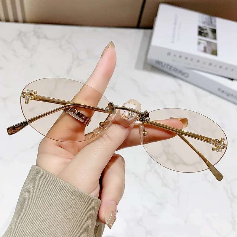 Sunglasses Designer Retro oval shape Lens Luxury trend sun glasses for women protection eyes men Driving eyeglasses.