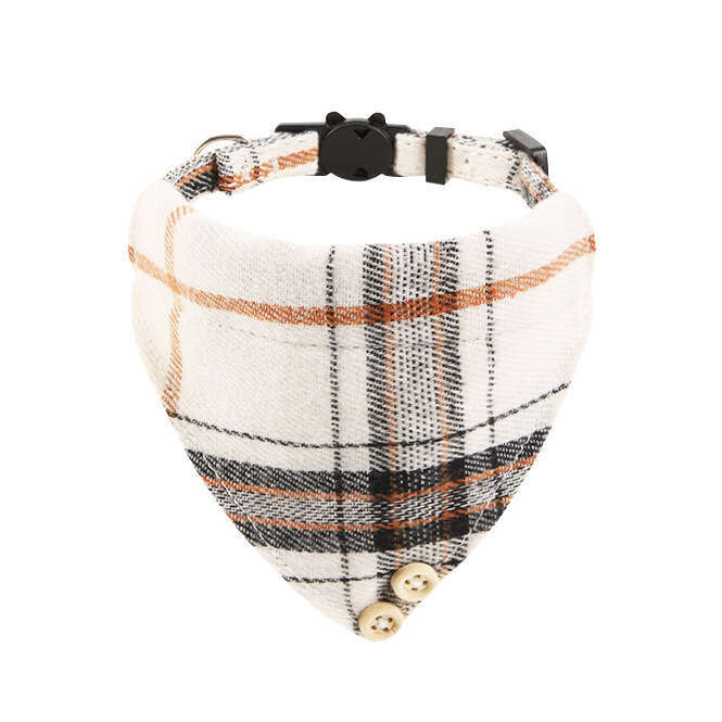 Lanjia- New British Style Plaid Bowknot Set Pet Bell Cat Collar 415E8