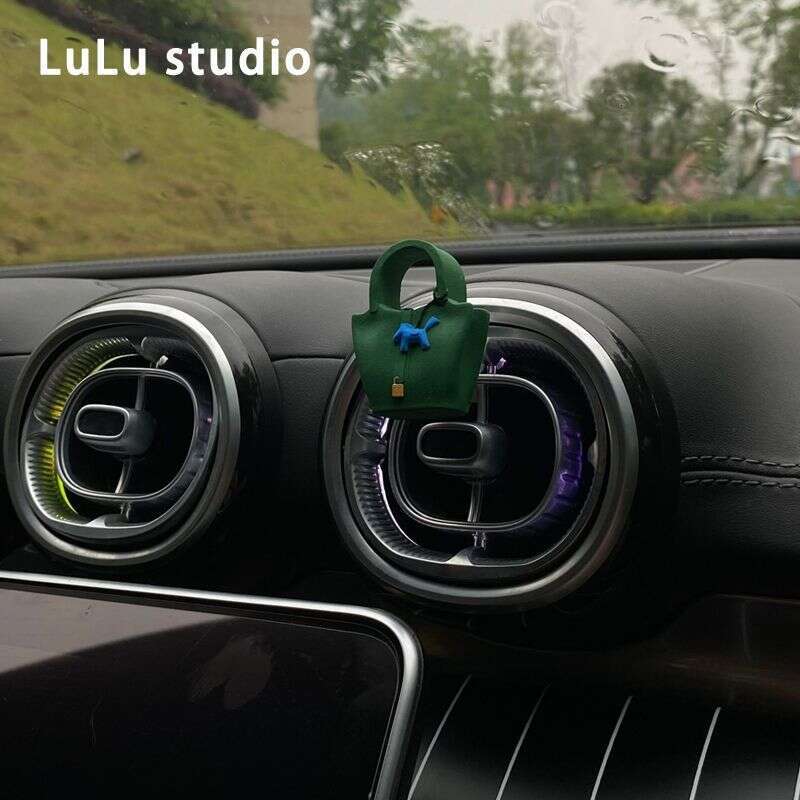 Aromatherapy Car-Mounted Aromatherapycar Perfume Vegetable Basket Pony Bag Freshener Car Interior Perfume Diffuser Stone Ornament Air Vent Decoration
