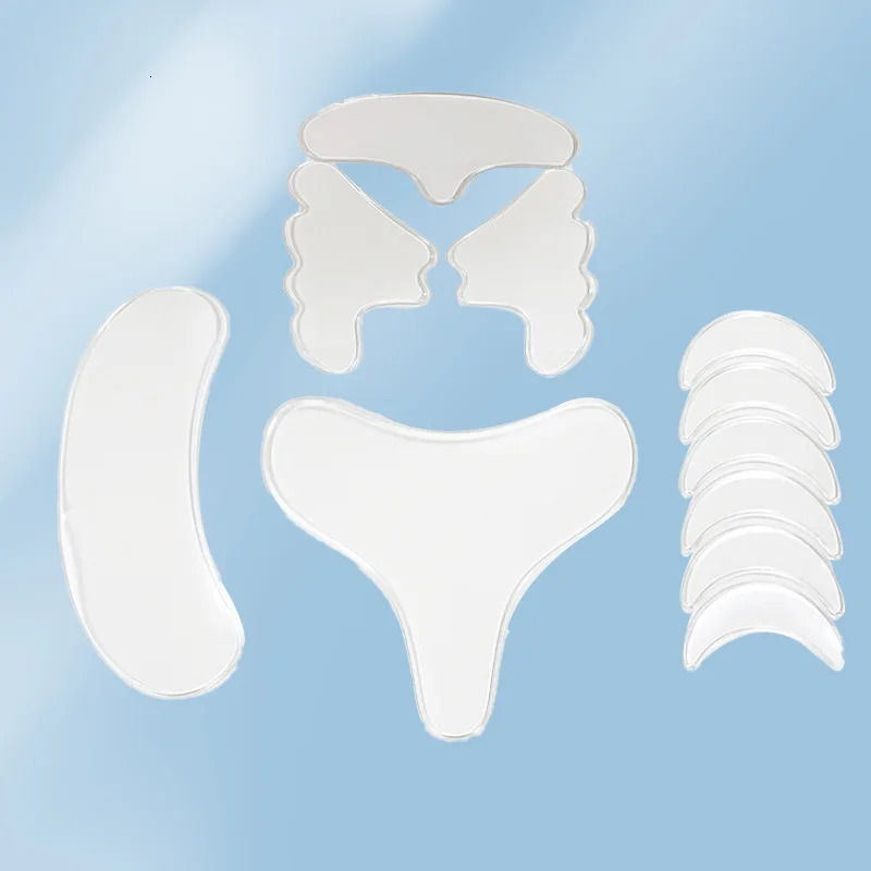 Silicone anti-wrinkle patch beauty patch eye patch 11-piece set face patch nasolabial fold lifting patch firming face forehead p 250819