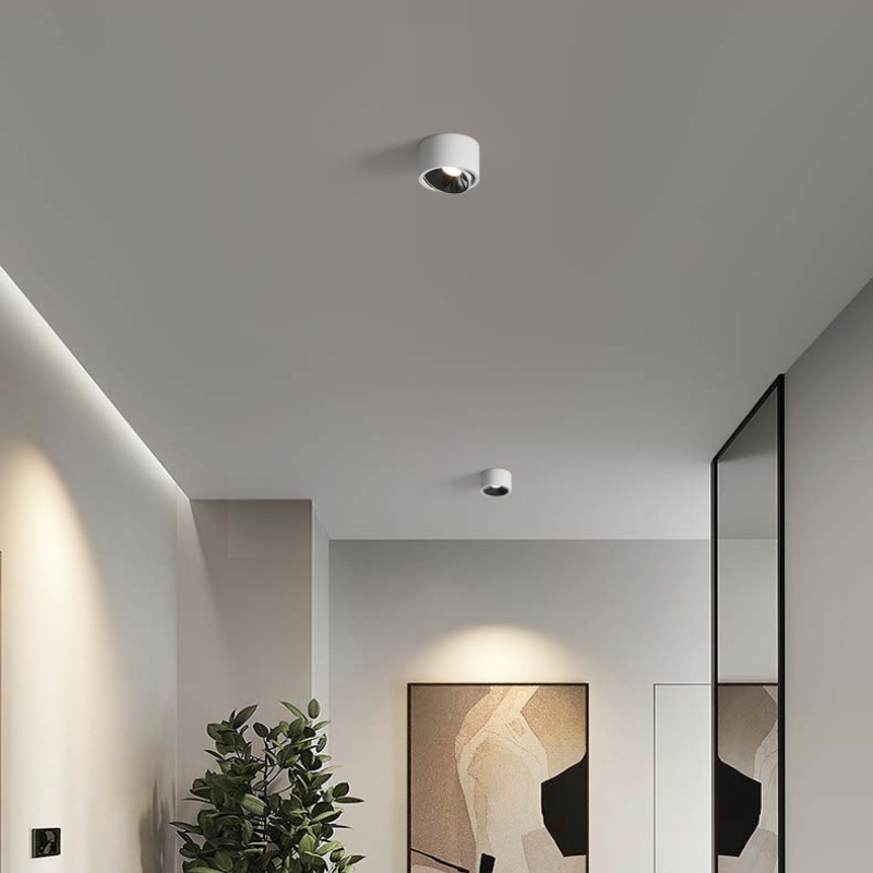 Ultra-thin surface-mounted spotlights, anti-glare, adjustable Angle, small hill light effect, no need for holes, new living room products, special off