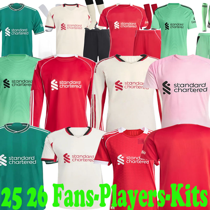 S 4LFC 25 26 soccer jerseys MAC ALLISTER WIRTZ DARWIN SZOBOSZLAI jersey fans player 2025 2026 LFC Football Shirt Tracksuit men kids kit 16-4XL