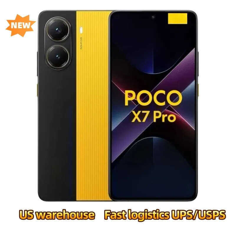phone POCO X7 Pro 5g Smartphone16+512GB Edition Dimensity 8400- Ultra 6.7 1.5K AMOLED 120Hz 6000mAh 90W Charging 50MP Camera US warehouse
