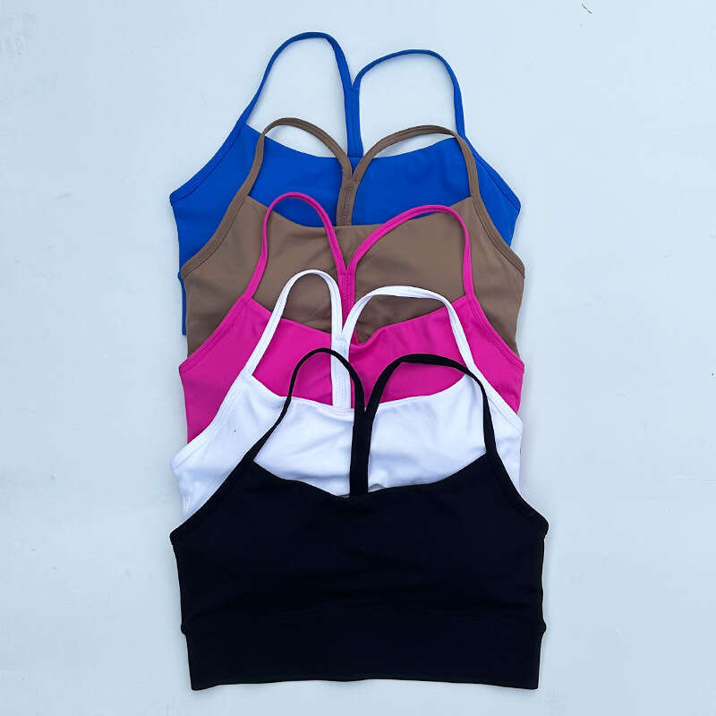 Designer Naked Feel Double-Sided Brushed Pure Color Sports Bra Yoga Top Fitness Underwear c1