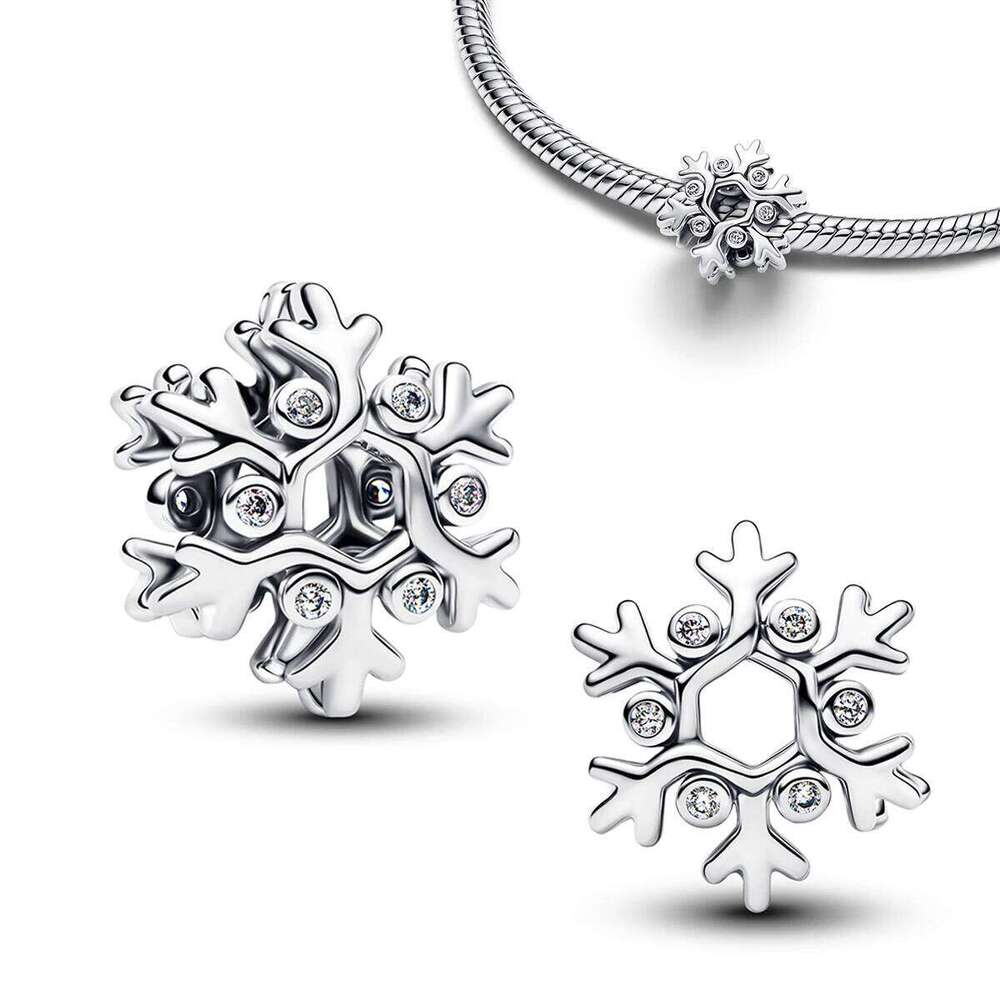 2025 New 925 Sterling Silver Christmas Charms Butterfly Snowflake Earrings Beads Pendants Fit Bracelet Necklace DIY Jewelry Gift