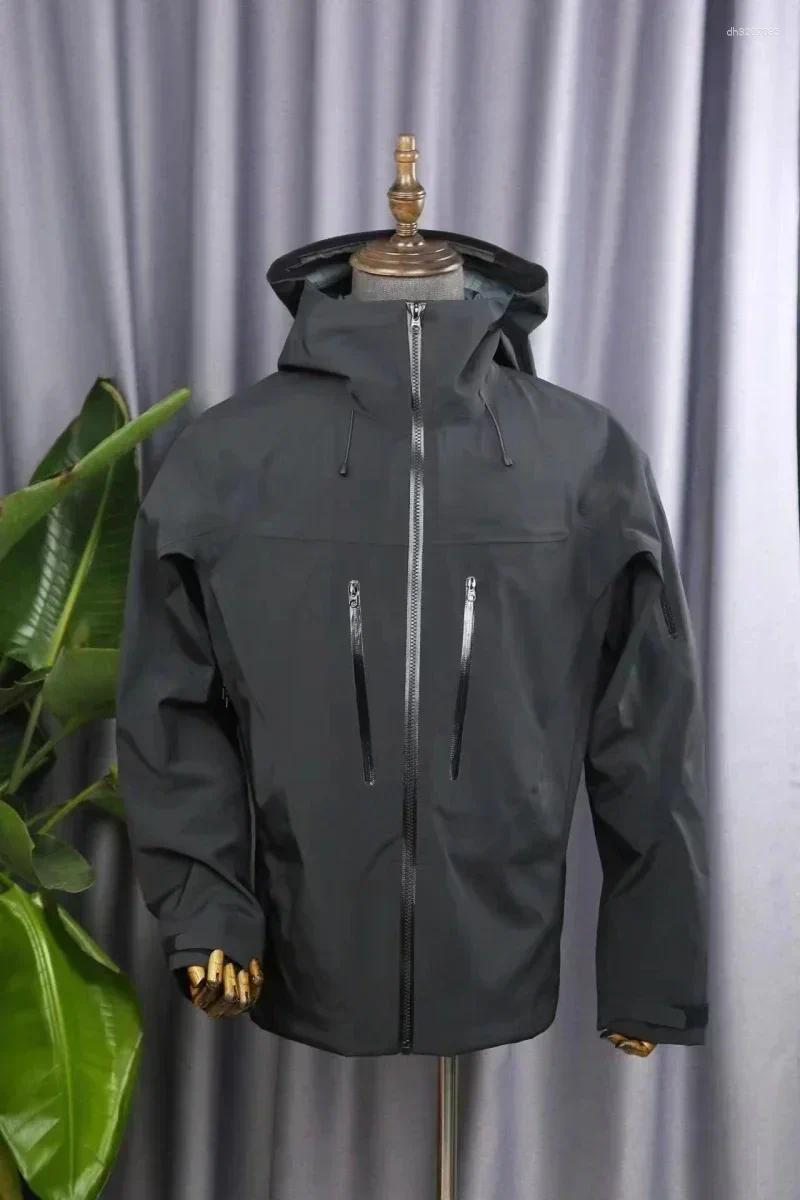 Men's Jackets ARC Bird Embroidery SV 6th Three Layer Mens Womens High Quality Camping Coat Outdoor Waterproof Windbreaker Hiking Ski