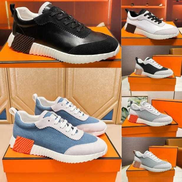bouncing sneakers designer suede casual shoes trainers breathable mesh running shoe men bounce sneaker women sneaker nonslip rubber sole flat trainer h word fjhz