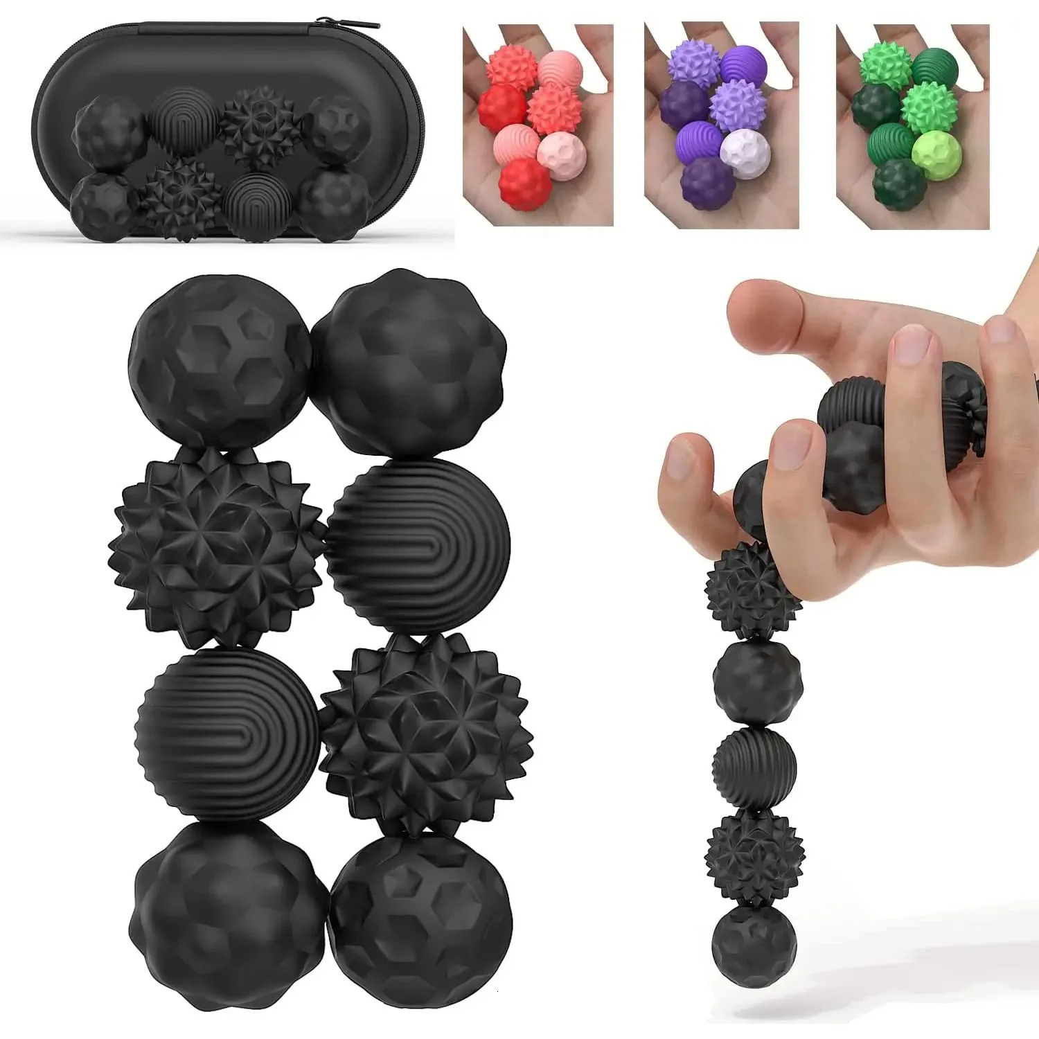 Silicone Magnetic Sensory Balls Fidget Toy Worry Autism Calming Fidgeting Kid Adults Anxiety Relief Stress 250825