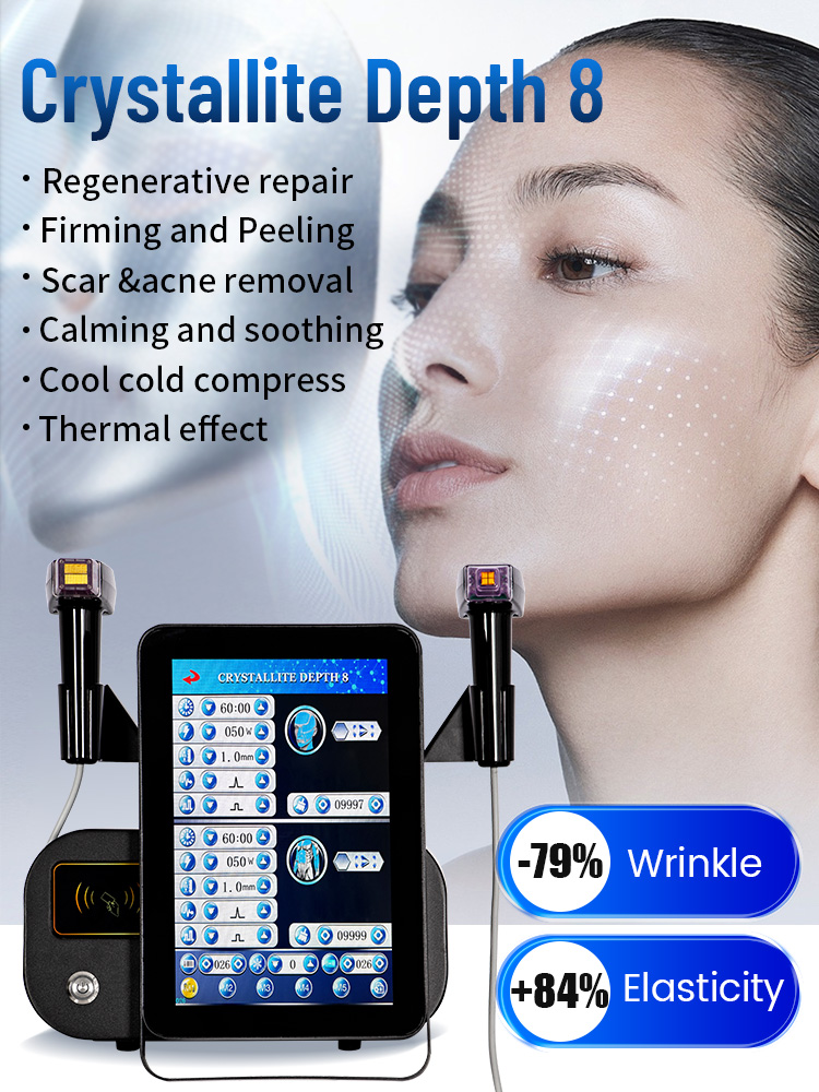 New RF Microneedling Facial Skin Care Beauty With 12 24 40 Nano Pin Cartridge Professional Machine