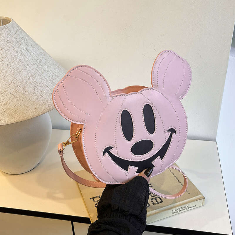 Bags Single Shoulder Niche Halloween Quirky Pumpkin Personality Crossbody Creative Patchwork Cartoon Bag