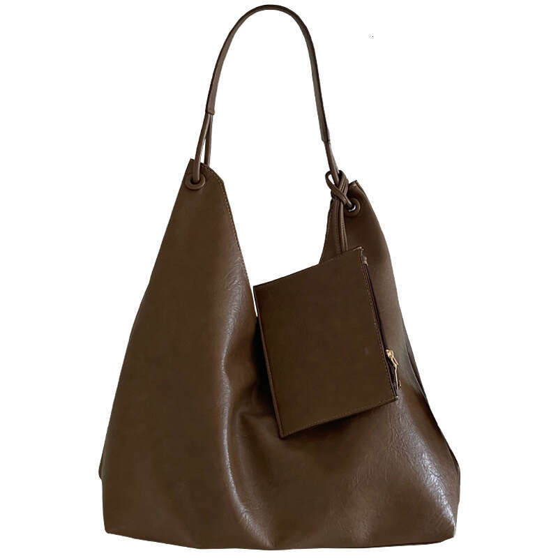 2025 New Autumn Winter Ins Casual Versatile Commuter Large Capacity Soft Leather Tote Student Class Shoulder Bag for Women